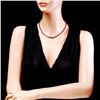 Image 5 : 14k Gold 37.00ct Ruby 1.45ct Diamond Necklace