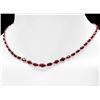 Image 6 : 14k Gold 37.00ct Ruby 1.45ct Diamond Necklace