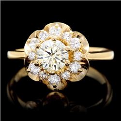 14k Yellow Gold 1.15ct Diamond Ring