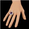 Image 4 : 14k Gold 7.00ct Amethyst 1.90ct Diamond Ring