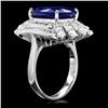 Image 3 : 14k Gold 10.50ct Sapphire 1.90ct Diamond Ring