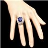 Image 4 : 14k Gold 10.50ct Sapphire 1.90ct Diamond Ring