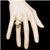 Image 4 : 14k Yellow Gold 3.85ct Opal 0.50ct Diamond Ring