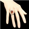 Image 4 : 14k Gold 5.50ct Citrine 1.25ct Diamond Ring