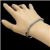Image 2 : 14K Gold 1.75ct Diamond Bangle Bracelet
