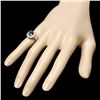 Image 3 : 14k Gold 2.00ct Sapphire 1.00ct Diamond Ring