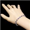Image 5 : 14k Gold 14ct Tanzanite 0.60ct Diamond Bracelet