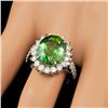 Image 3 : 14k Gold 8.00ct Tourmaline 1.25ct Diamond Ring
