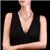 Image 3 : 14k 45.25ct Tanzanite 1.35ct Diamond Necklace