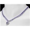 Image 5 : 14k 45.25ct Tanzanite 1.35ct Diamond Necklace