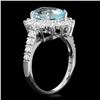 Image 3 : 14k Gold 3.00ct Aquamarine 1.10ct Diamond Ring