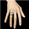 Image 4 : 14k Gold 3.00ct Aquamarine 1.10ct Diamond Ring