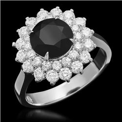 14K Gold 5.1ct Fancy Color Diamond 2.92ct Diamond Ring