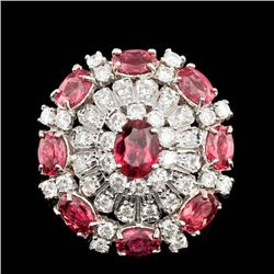 14k Gold 5.00ct Tourmaline 2.20ct Diamond Ring
