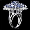 Image 3 : 14k Gold 7.50ct Sapphire 0.75ct Diamond Ring