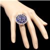 Image 4 : 14k Gold 7.50ct Sapphire 0.75ct Diamond Ring