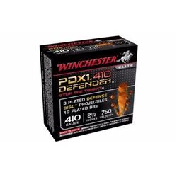 *AMMO* WINCHESTER DEFENDER Elite PDX1 410 ga 2.5" 12 BB Pellet (150 ROUNDS) 020892020054