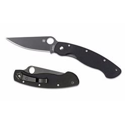 *NEW* SPYDERCO MILITARY MODEL BLACK BLADE UPC Code: 716104003457