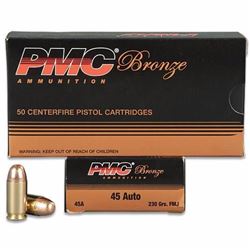 *AMMO* PMC 45A Bronze 45ACP Target 230GR Full Metal Jacket (500 ROUNDS) 741569070225