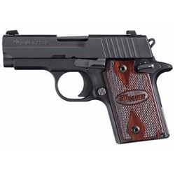 *NEW* SIG SAUER P938 Ambidextrous Single 9mm 3" 6+1 NS Rosewood Grip Black 798681437580