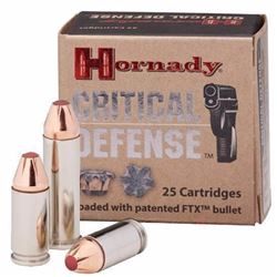 *AMMO* 380ACP Hornady Critical Defense FTX JHP 90 Grain (250 ROUNDS) 90255900804