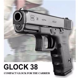 *NEW* GLOCK G38 45 GAP 4  8+1 Fixed Sights Poly Grip/Frame Black 764503385025