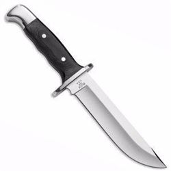 *NEW* BUCK Frontiersman, Micarta Handle, Plain, Leather Sheath 033753115417