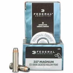 *AMMO* Federal Standard 357 Rem Mag Jacketed Hollow Point 125 GR (200 ROUNDS) 029465092979