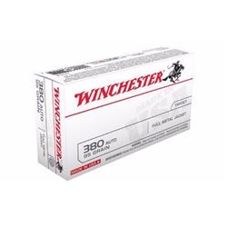 *AMMO* Winchester Q4206 USA 380 ACP FMJ 95 GR (500 ROUNDS) 020892201972