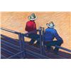 Image 1 : Howard Post | b. 1948 | Two Men on a Fence