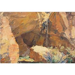 Joseph Henry Sharp | 1859 - 1953 TSA | Entrance to Cave Spring