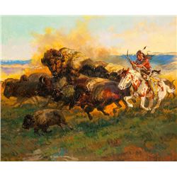 Dave Powell | b. 1954 CAA | Buffalo Hunt