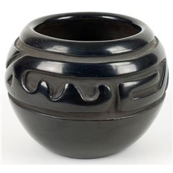 Margaret Tafoya | 1904 - 2001 | Black Pot with Incised Design