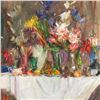 Image 1 : Laura Robb | b. 1955 | Still Life on a White Tablecloth