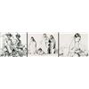 Image 1 : Ernest Martin Hennings | 1886 - 1956 TSA | Hennings Artwork - Set of 3, Unframed