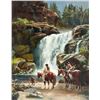 Image 1 : Jay Hester | 20th C. | Indians by Waterfall