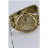 Image 2 : MANS ROLEX OYSTER-PERPETUAL DATE WATCH WITH 14K YELLOW GOLD CASE AND BRACELET (JUBILEE)