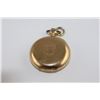 Image 2 : NO NAME OPEN FACE LADIES PENDANT WATCH WITH 14KT YELLOW GOLD CASE