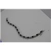 Image 2 : LADIES BLUE SAPPHIRE AND DIAMOND TENNIS BRACELET, INFINITY DESIGN, INCLUDES $550 CERTIFICATE