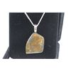 Image 2 : CANADIAN FREE FORM AMMOLITE 42.5CT DEEP GREEN AND YELLOW COLOUR PLAY, INCLUDES $300 CERTIFICATE