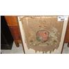 Image 1 : FRAMED COAT OF ARMS STITCHED CLOTH