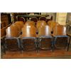 Image 1 : THREE FOUR SEATER ROWS OF THEATRE SEATING AND ONE TWO SEATER SET OF FOLD DOWN THEATRE SEATING