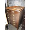 Image 1 : EIGHT DRAWER WOODEN CABINET - MISSING TOP