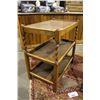 Image 2 : BARLEY TWIST OAK SERVING TABLE