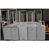 Image 2 : GROUP  OF 25 METAL POSTER DISPLAY STANDS AND STORAGE BINS