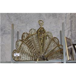 BRASS FIREPLACE SCREEN