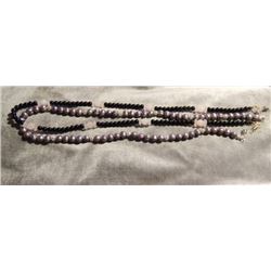 EYE GLASS CHAIN - GENUINE NATURAL GEMSTONES OR FRESH WATER PEARLS - EACH  APPROX 23" LONG  - GROUPED