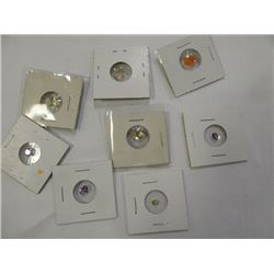 GEMSTONES - AS-IS - 8 PCS TOTAL- INCLUDE FIRE OPAL AMETHYST, PERIDOT ETC