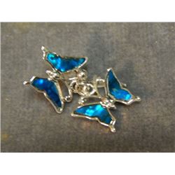 EARRINGS - ACCENTED WITH ABALONE  - BUTTERFLY