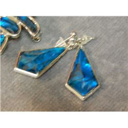 EARRINGS - ACCENTED WITH ABALONE  - FAN